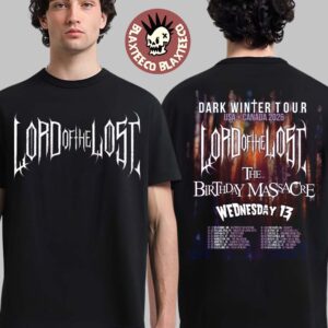 Lord Of The Lost Dark Winter Tour Usa And Canada 2026 Schedule City Dates With Supporters Lineup Two Sided T-Shirt
