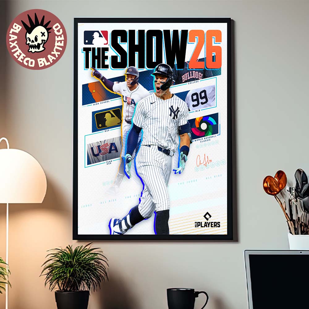 MLB The Show 26 Aaron Judge From New York Yankees Cover Athlete Home Decor Poster Canvas MLB The Show 26 Aaron Judge From New York Yankees Cover Athlete Home Decor Poster Canvas