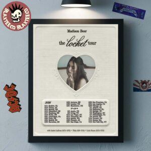 Madison Beer The Locket Tour 2026 World Tour Schedule Dates Home Decor Poster Canvas