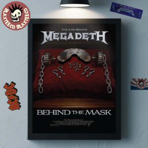 Megadeth The Ends Begins Behind The Mask Poster Canvas For Home Decor