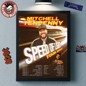 Mitchell Tenpenny Speed Of Light Tour 2026 North America City Dates Home Decor Poster Canvas