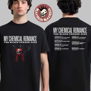 My Chemical Romance The Black Parade 2026 UK And Europe Schedule Dates Two Sided T-Shirt