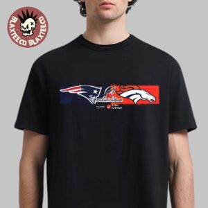NFL AFC Championship 2026 Matchup New England Patriots Vs Denver Broncos Logo T-Shirt