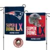 New England Patriots 2025 AFC Champions Double Sided Garden Flag