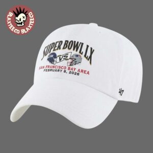 New England Patriots Vs Seattle Seahawks Super Bowl LX Matchup Helmets Face To Face White Hat