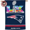 New England Patriots 2025 AFC Champions Double Sided Garden Flag