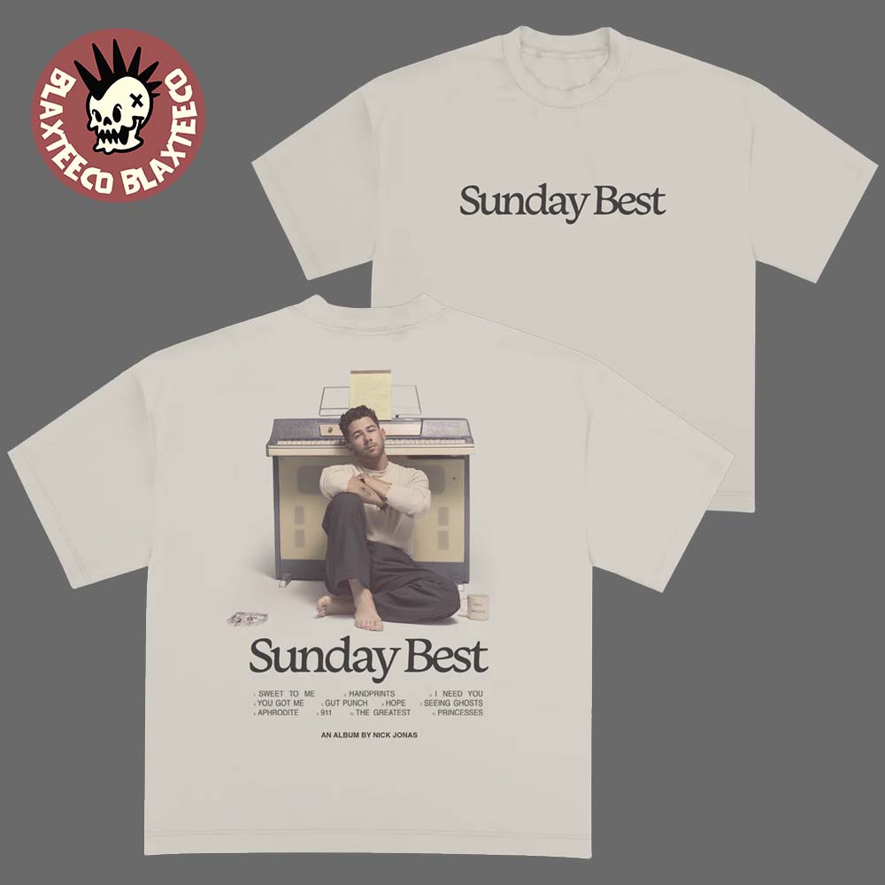 Nick Jonas Sunday Best Tracklist T-Shirt Nick Jonas Sunday Best Tracklist T-Shirt