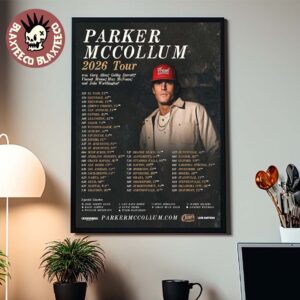 Parker McCollum 2026 Tour North America Schedule Dates Home Decor Poster Canvas