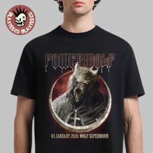 Powerwolf The Wolf Supermoon On 3 January 2026 T-Shirt