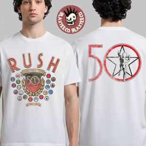 Rush 50th Anniversary Merch Established 1974 R50 Motifs T-Shirt