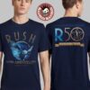 Rush 50th Anniversary Merch Established 1974 R50 Motifs T-Shirt