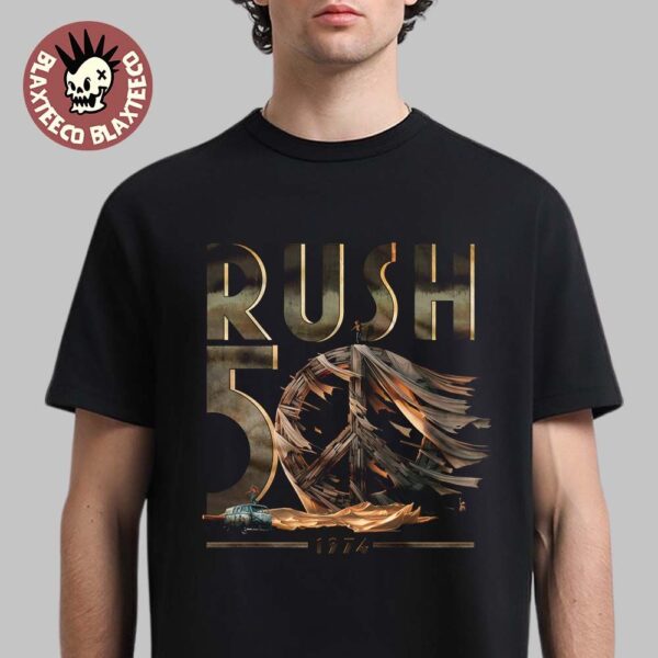 Rush 50th Anniversary Merch R50 Peace T-Shirt - Blaxteeco