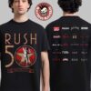 Rush 50th Anniversary Merch R50 Flight Navy T-Shirt