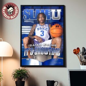 SLAMU 17 Isaiah Evans Cover From Duke Blue Devils It’s Showtime Home Decor Poster Canvas