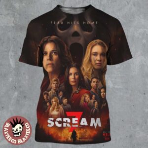 Scream 7 Official Poster Only In Theatres On February 27 2026 Fear Hits Home All Over Print Shirt