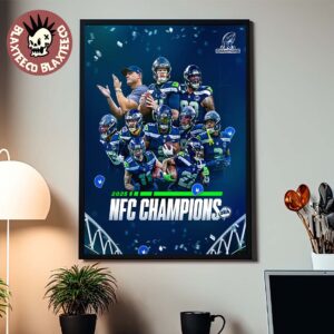Seattle Seahawks 2025 NFL NFC Champions Home Decor Poster Canvas