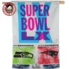 Seattle Seahawks WinCraft 2025 NFC Champions Double Sided House Flag Seattle Seahawks WinCraft 2025 NFC Champions Double Sided House Flag