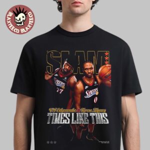Slam 260 Tyrese Maxey And VJ Edgecombe Philadelphia 76ers Duo Times Like This Magazine Cover T-Shirt