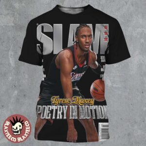 Slam 260 Tyrese Maxey Philadelphia 76ers Poetry In Motion Magazine Cover All Over Print Shirt