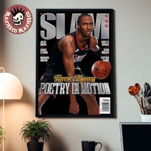 Slam 260 Tyrese Maxey Philadelphia 76ers Poetry In Motion Magazine Cover Decor Poster Canvas
