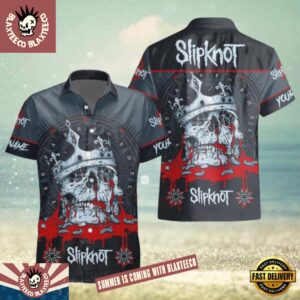 Slipknot Bloody Skull Crown 2026 Summer Hawaiian Shirt Gift For Fans