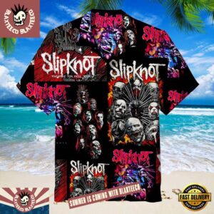 Slipknot Colorful Mask Collage Summer Hawaiian Shirt
