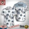 Slipknot Palm Tree White And Royal Summer Hawaiian Shirt