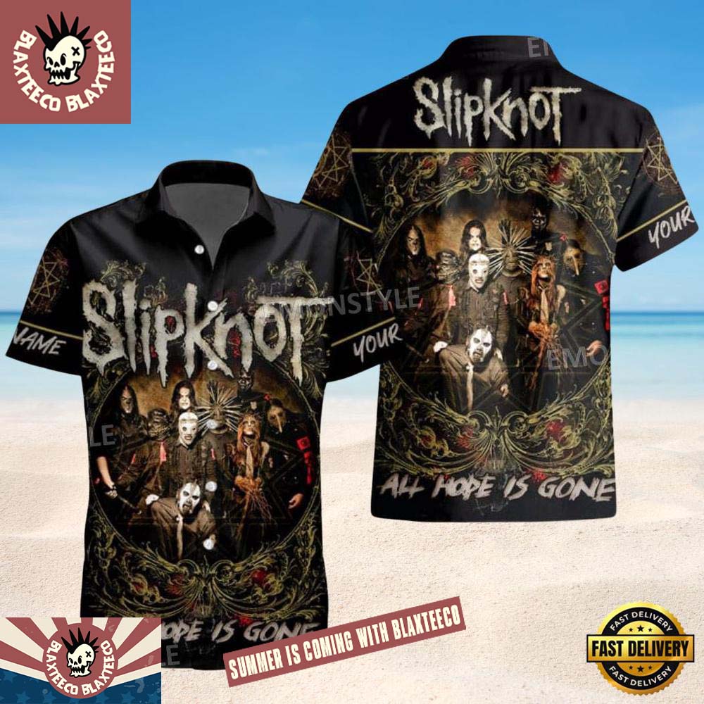 Slipknot Rock Band All Hope Is Gone 2026 Summer Hawaiian Shirt Slipknot Rock Band All Hope Is Gone 2026 Summer Hawaiian Shirt