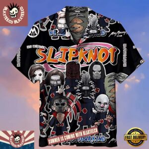 Slipknot Rock Band Band We Are Not Your Kind Naruto Akatsuki Style Summer Hawaiian Shirt