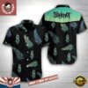 Slipknot Rock Band Midnight Leaves Pattern Tropical Summer Hawaiian Shirt
