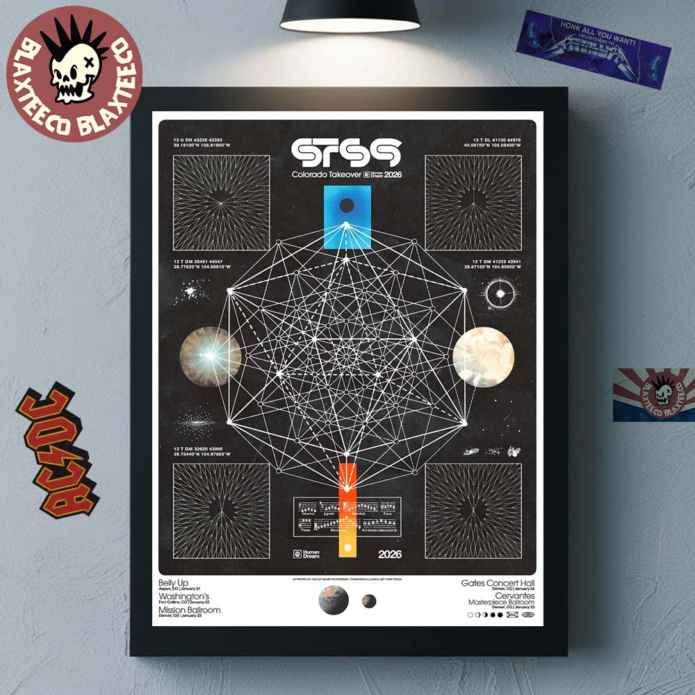 Sound Tribe Sector 9 STS9 X Conscious Alliance Colorado Takeover 2026 Official Poster Canvas For Home Decor