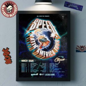Speed Latin America Tour 2026 Schedule City Dates Home Decor Poster Canvas