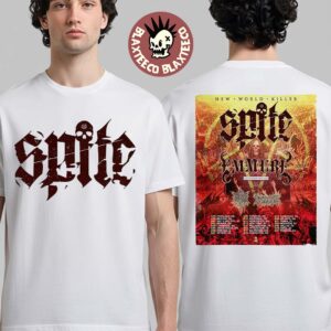 Spite New World Killer Tour 2026 United States Tour City Dates Two Sided T-Shirt