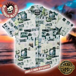 Star Wars RSVLTS Building An Empire Button Short Sleeve Hawaiian Shirt
