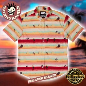 Star Wars RSVLTS Mandalorian Layers Button Short Sleeve Hawaiian Shirt