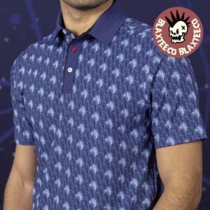 Star Wars RSVLTS R2-D2 Pattern Artoo Army Blue All Day Polo Shirt