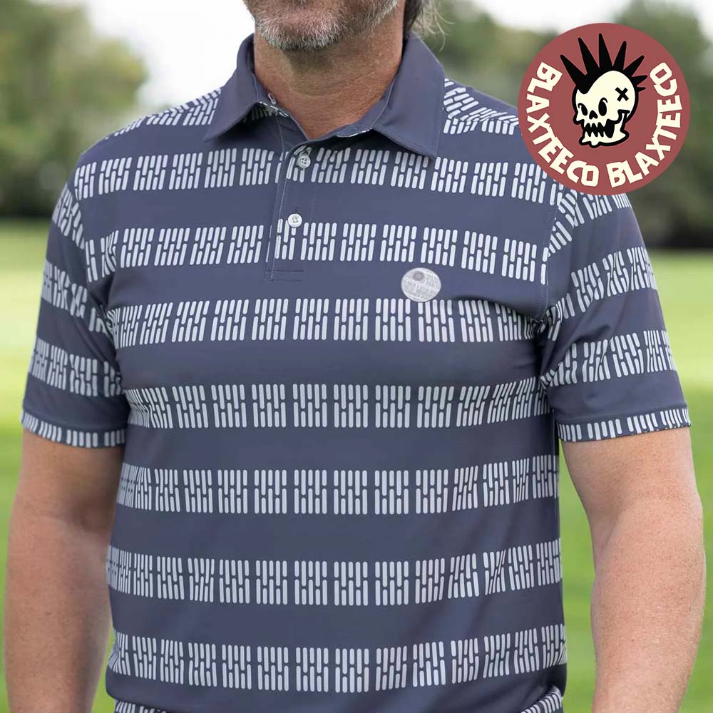 Star Wars RSVLTS The Death Star Technological Terror All Day Polo Shirt Star Wars RSVLTS The Death Star Technological Terror All Day Polo Shirt