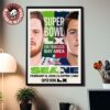 Super Bowl LX 2026 Patriots Vs Seahawks Matchup On Feb 8 2026 At Levi’s Stadium Santa Clara California Poster Canvas
