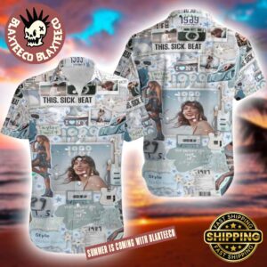 Taylor Swift 1989 Taylor’s Version Aesthetic Stickers Retro Pattern Style Hawaiian Shirt