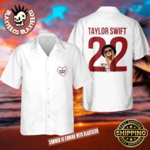Taylor Swift 22 White Hawaiian Shirt