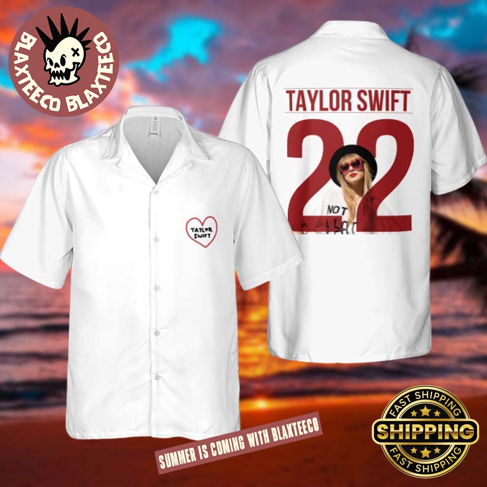 Taylor Swift 22 White Hawaiian Shirt Taylor Swift 22 White Hawaiian Shirt