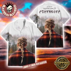 Taylor Swift Evermore Album Cover Hawaiian Shirt