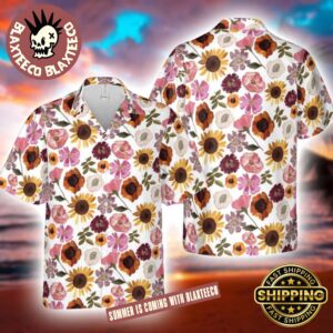 Taylor Swift Floral Grammy Dress Pattern Summer 2026 Hawaiian Shirt