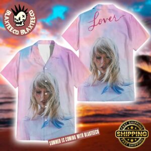 Taylor Swift Lover Album Cover Pink Radiant Summer 2026 Hawaiian Shirt