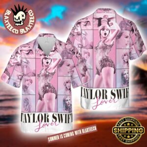 Taylor Swift Lover Pink Eras Tour Style For Fans Hawaiian Shirt