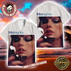 Taylor Swift Midnights Album Cover Hawaiian Shirt