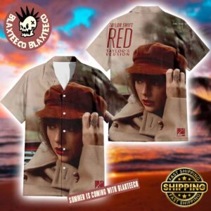 Taylor Swift Red Taylor’s Version Album Cover Vintage 2026 Summer Hawaiian Shirt