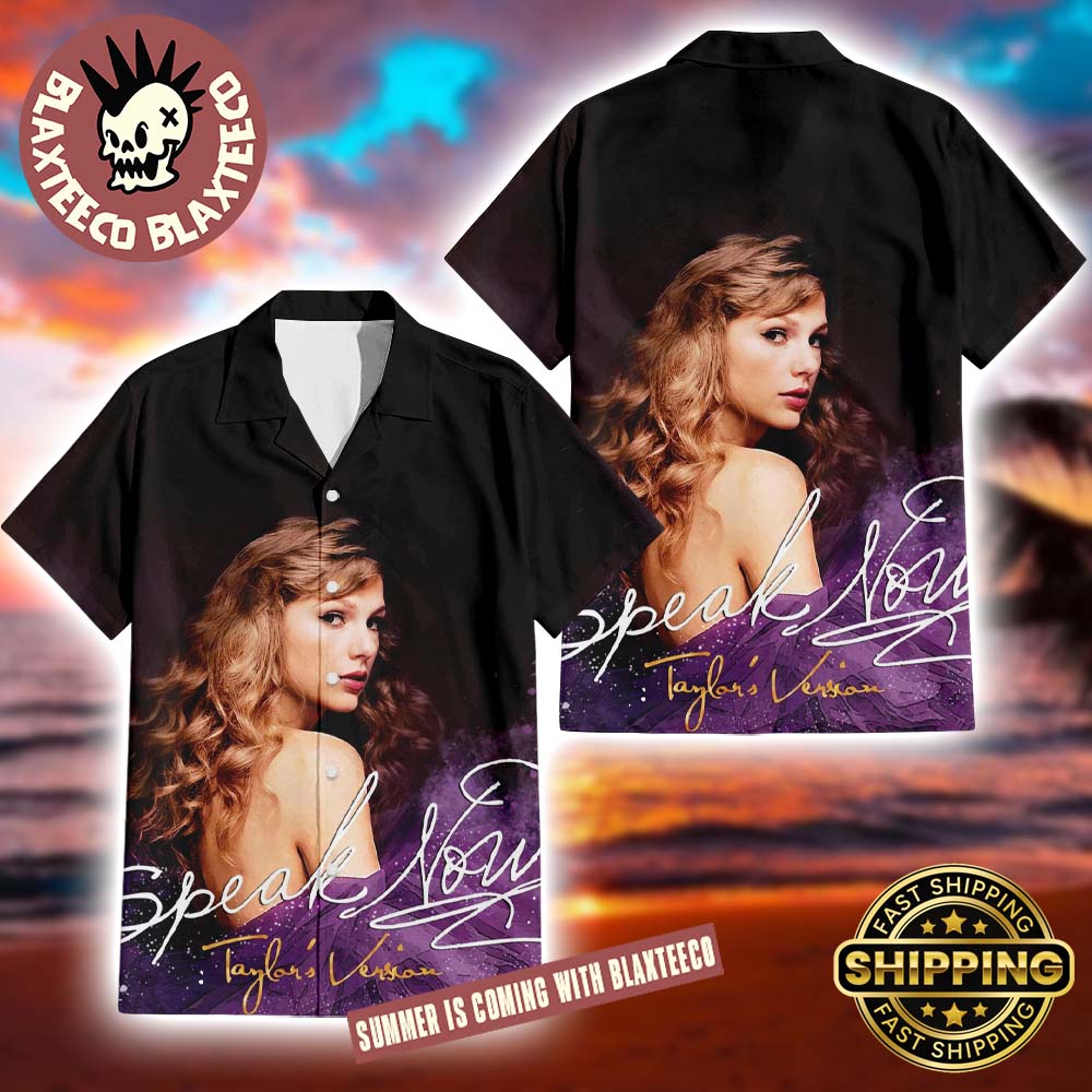 Taylor Swift Speak Now Taylor's Version Album Cover 2026 Summer Hawaiian Shirt Gift For Fans Taylor Swift Speak Now Taylor's Version Album Cover 2026 Summer Hawaiian Shirt Gift For Fans