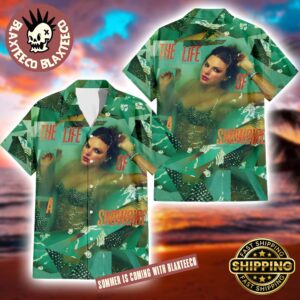 Taylor Swift The Life Of A Showgirl Album Cover Art Summer Hawaiian Shirt