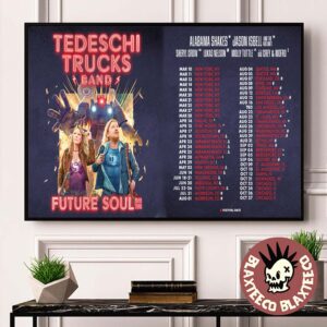 Tedeschi Trucks Band Future Soul 2026 Tour North America Schedule Dates Landscape Poster Canvas